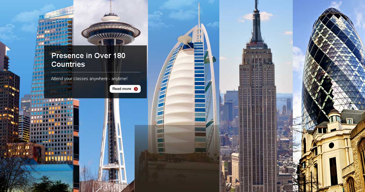 Online University - Presence in 180 countries